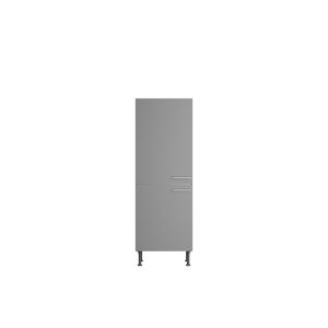 Midischrank für Einbaukühlschrank 'Optikomfort Mats825' grau 60 x 176,6 x 58,4 cm