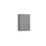 Grauer Wandschrank mit Metallgriff