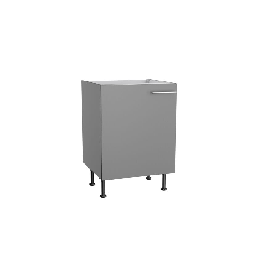 Grauer Spülenschrank
