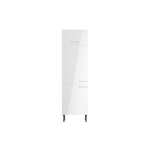 Hochschrank für Einbaukühlschrank 'Optikomfort Rurik986' weiß 60 x 211,8 x 58,4 cm