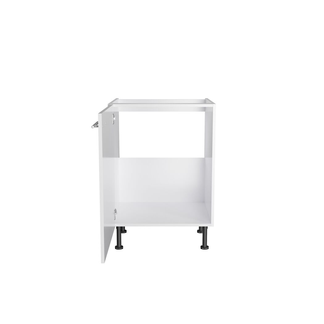 Leerer weißer Unterschrank