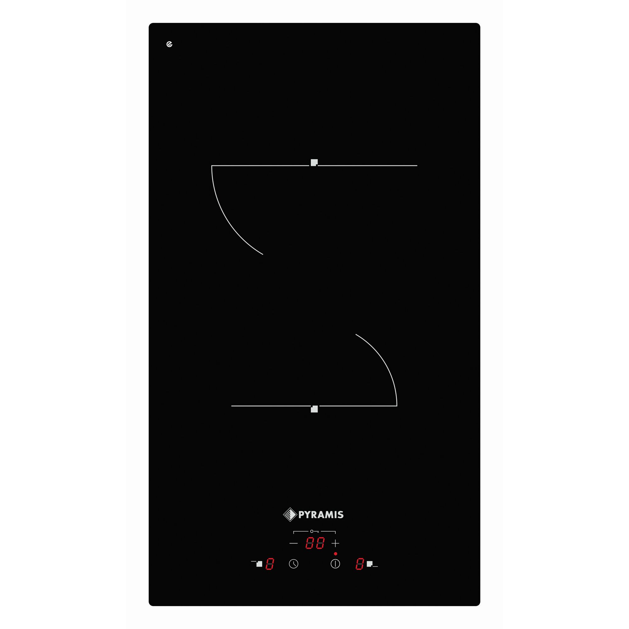 Schwarzes Glaskeramikkochfeld