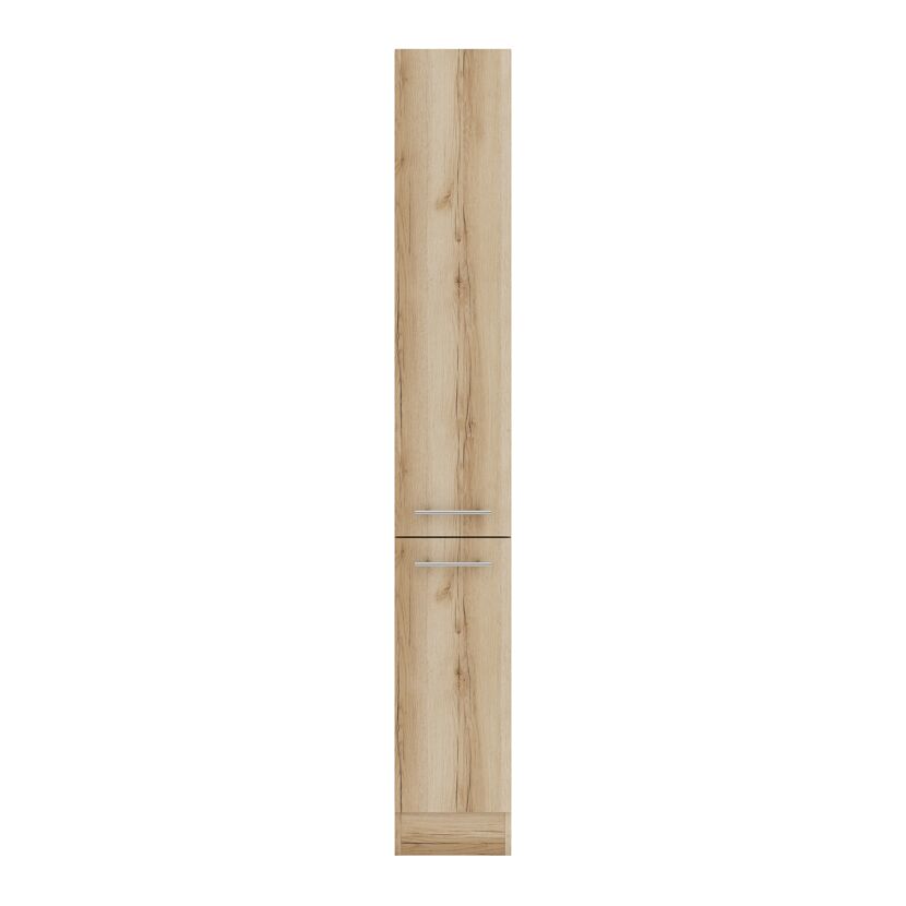 Hoher Holzschrank mit zwei Türen