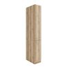 Hoher Holzschrank mit zwei Schubladen