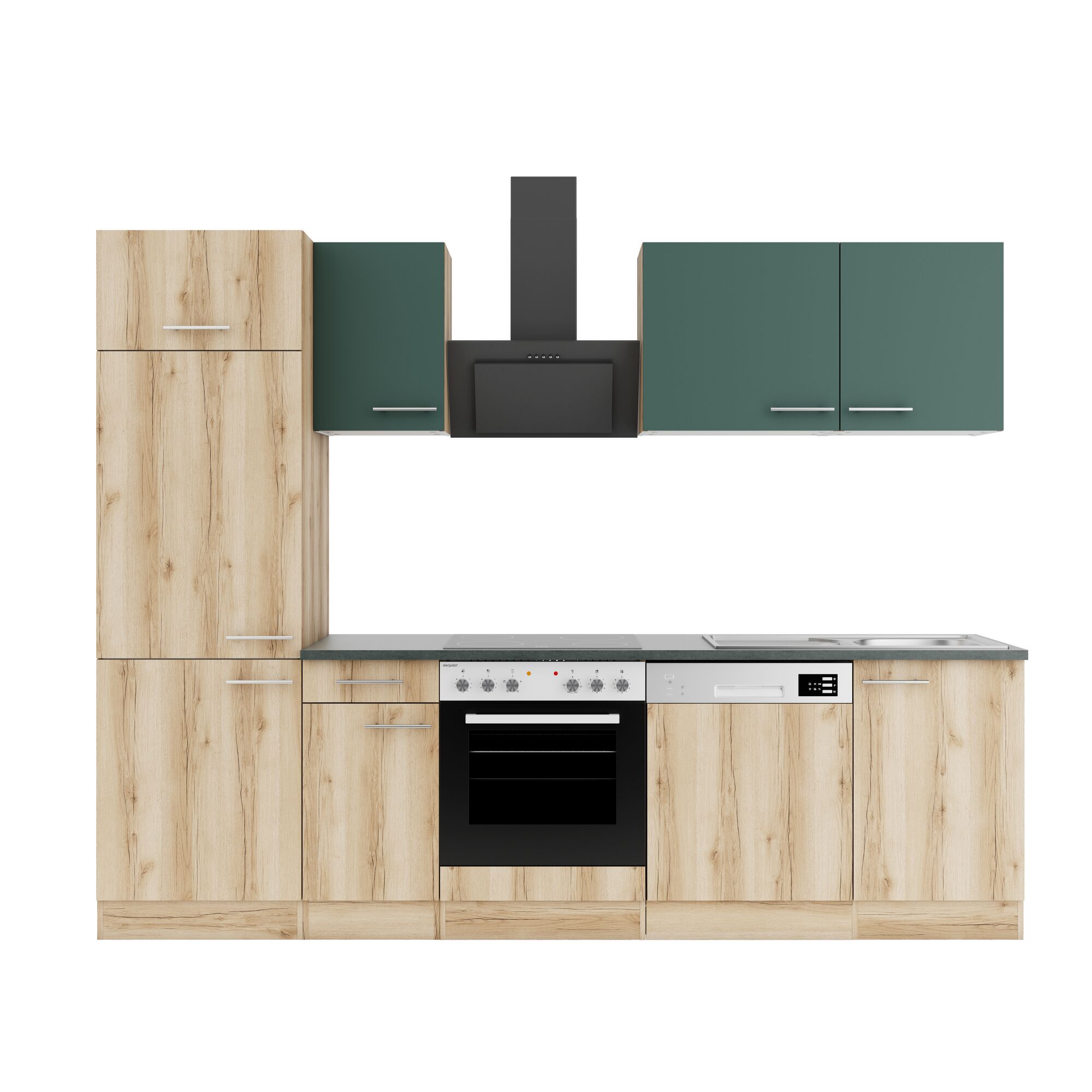 Moderne Einbauküche mit Geräten