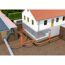 Schema eines Abwassersystems im Haus