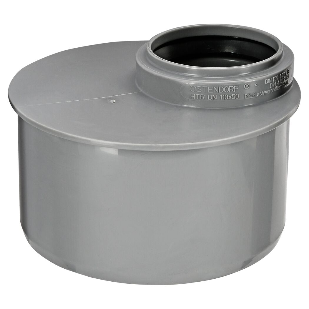 Graues HT-Reduktionsrohr 110/50 mm