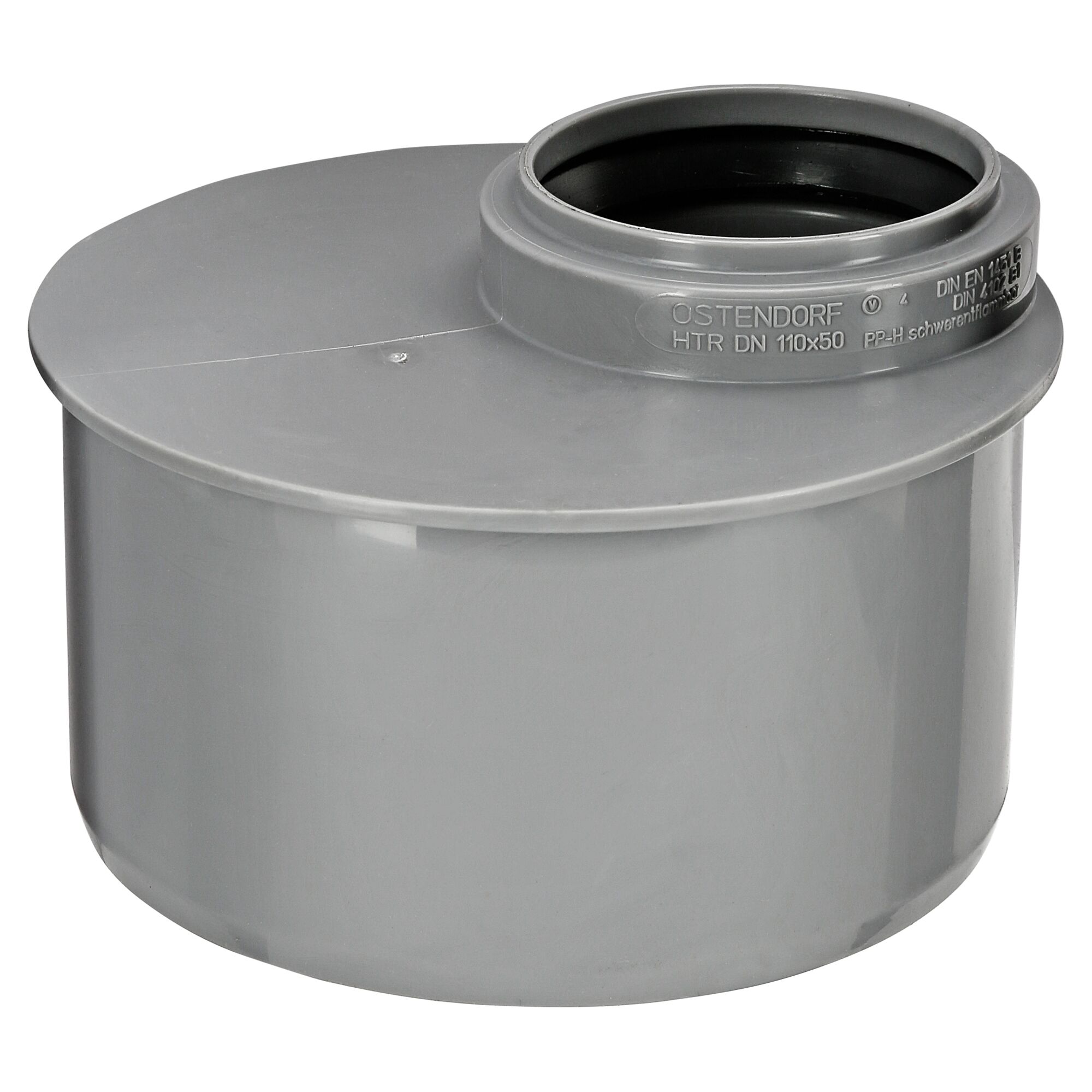 Graues HT-Reduktionsrohr 110/50 mm