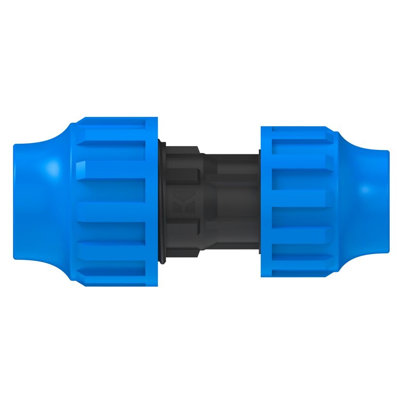 Blaues Reduzierstück für HDPE-Rohre 32x25mm