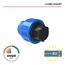 Blaues Endstück für HDPE 32 mm, KIRCHHOFF, Made in EU, DVGW-zertifiziert