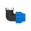 Schwarzer Übergangswinkel für HDPE 32mmx3/4"