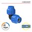 Blauer Winkelverbinder für HDPE-Rohr 25 mm