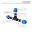 Explosionszeichnung T-Stück für HDPE 20 mm