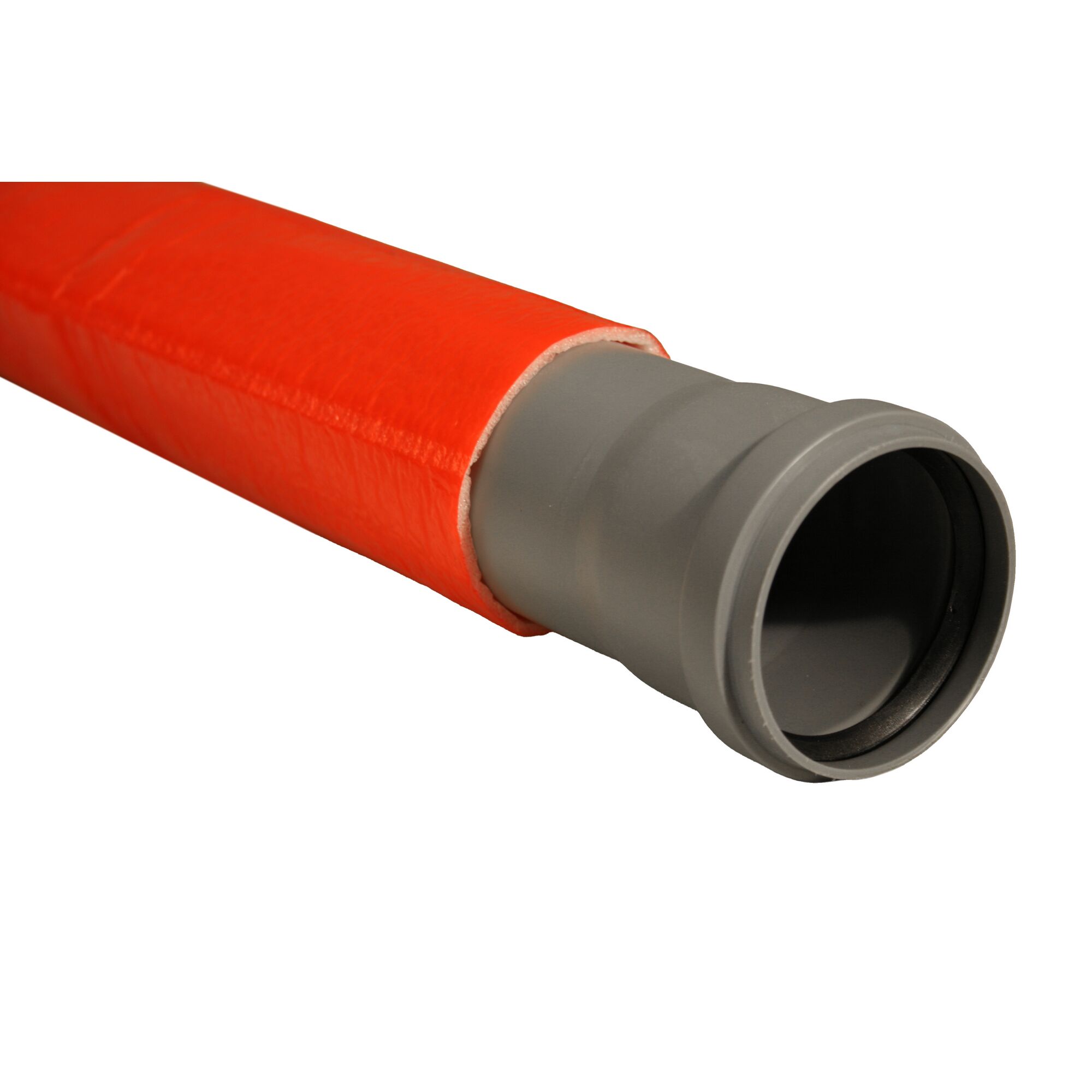 Rotes Schallschutzrohr