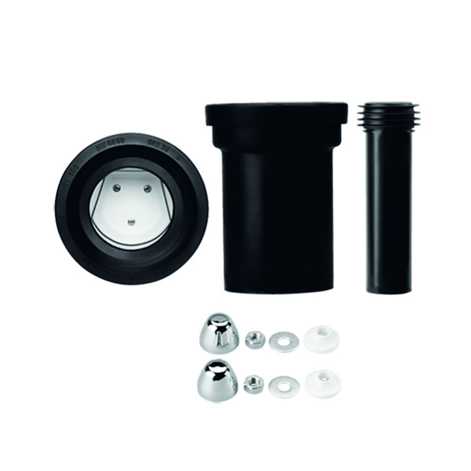 WC-Anschlussset DN 110, 180mm Einzelteile