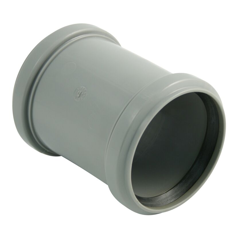 Graue HT-Muffe DN40