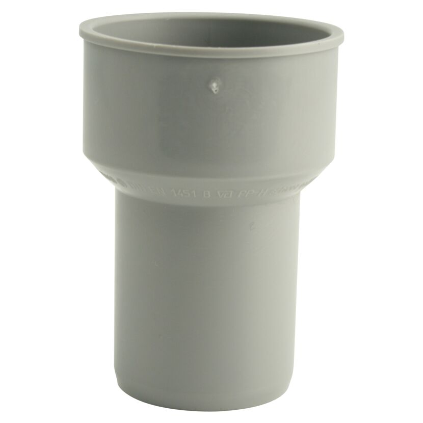 Graues HTS Anschlussstück für Metallrohr 40/40