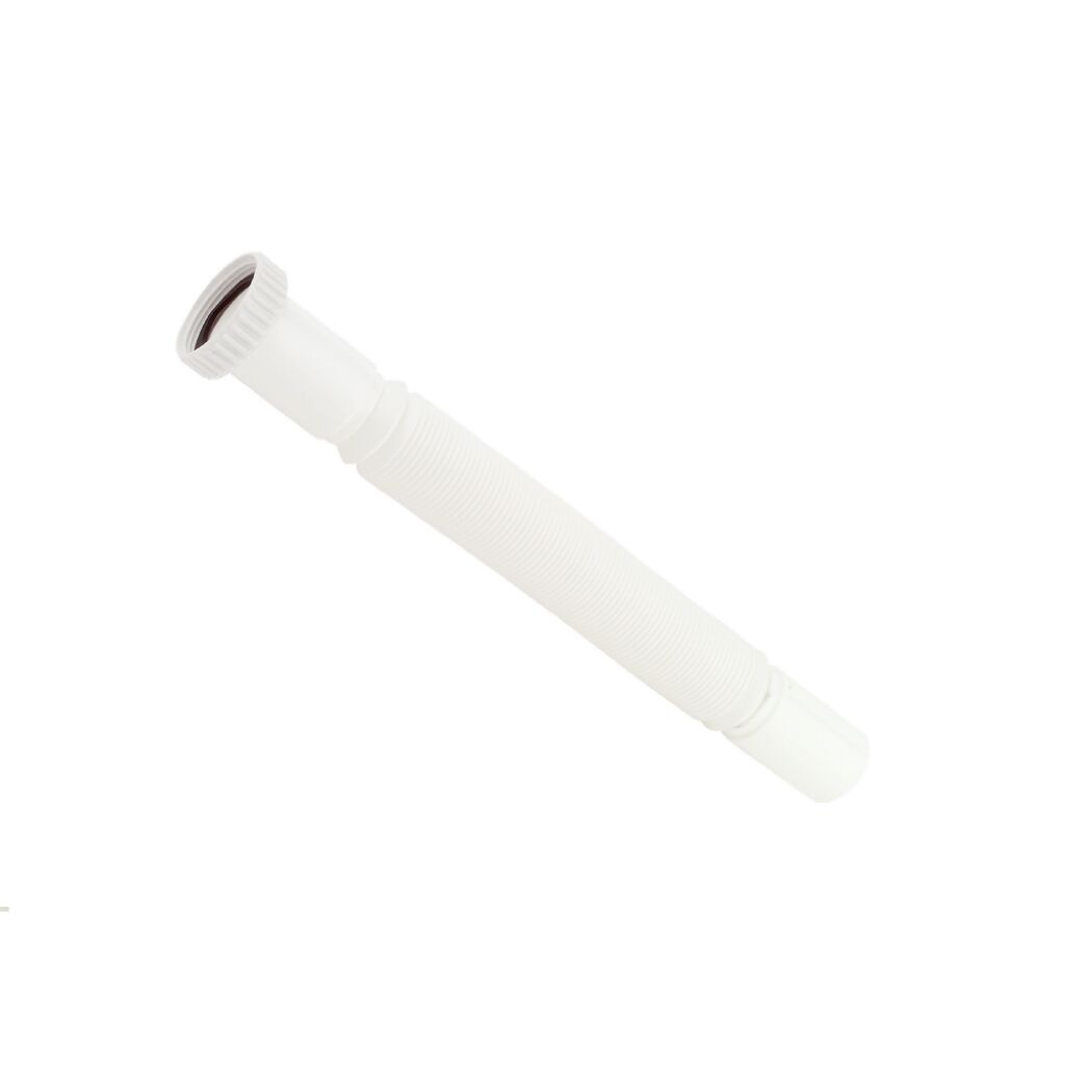 Flexibles Anschlussrohr 'Magic Pipeflex' weiß 1 1/2" IG x 40 mm, 305-860 mm