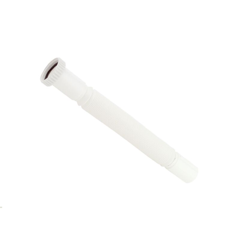 Flexibles Anschlussrohr 'Magic Pipeflex' weiß 1 1/2" IG x 40 mm, 305-860 mm