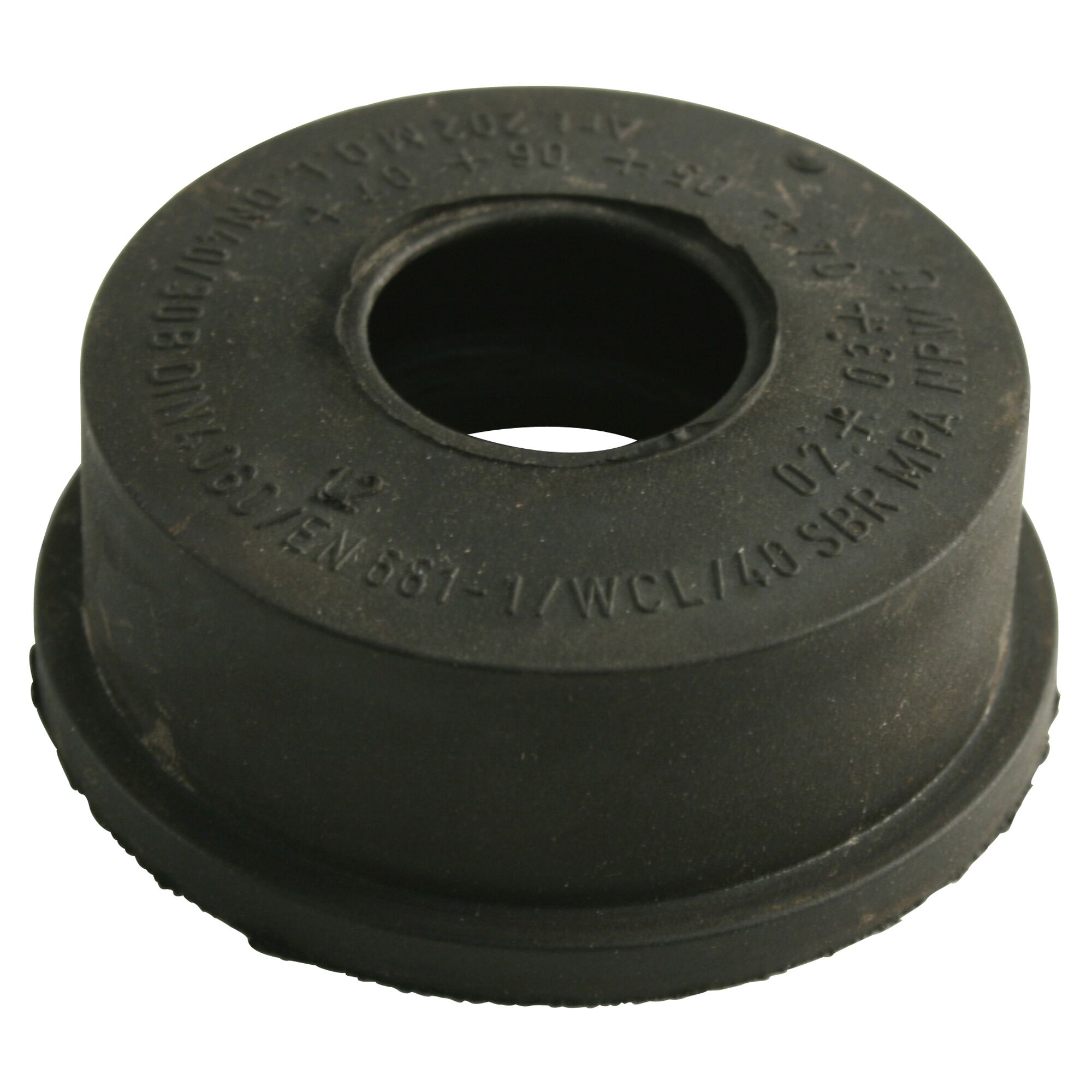 Schwarze Gummimanschette DN40/30B HTGM