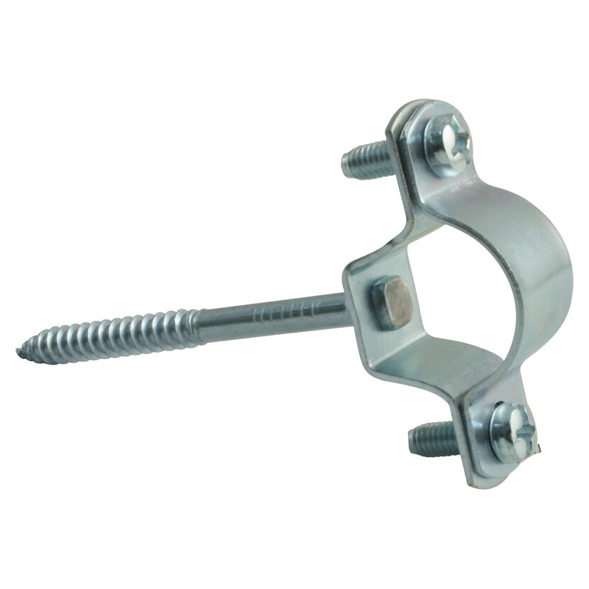 Metallene Rohrschelle mit Schraube