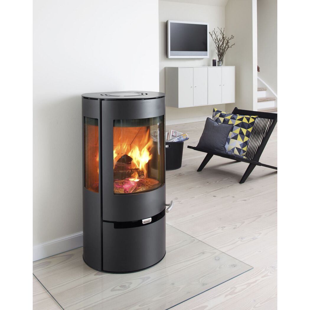 Kaminofen '9' Stahl schwarz 8 kW