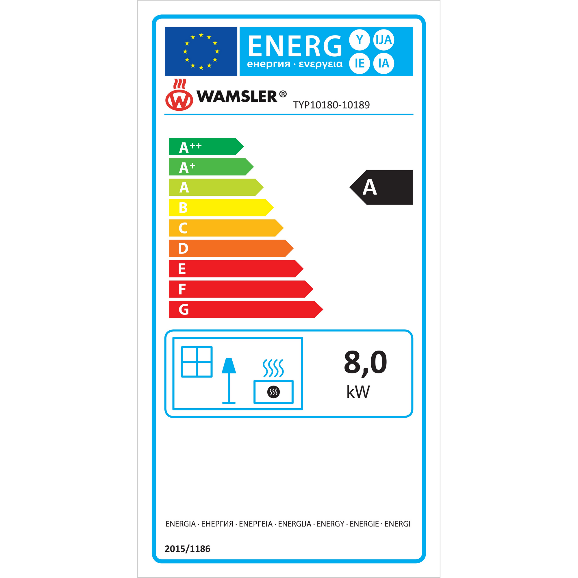 Kaminofen 'Yara' Sandstein schwarz 8,3 kW + product picture