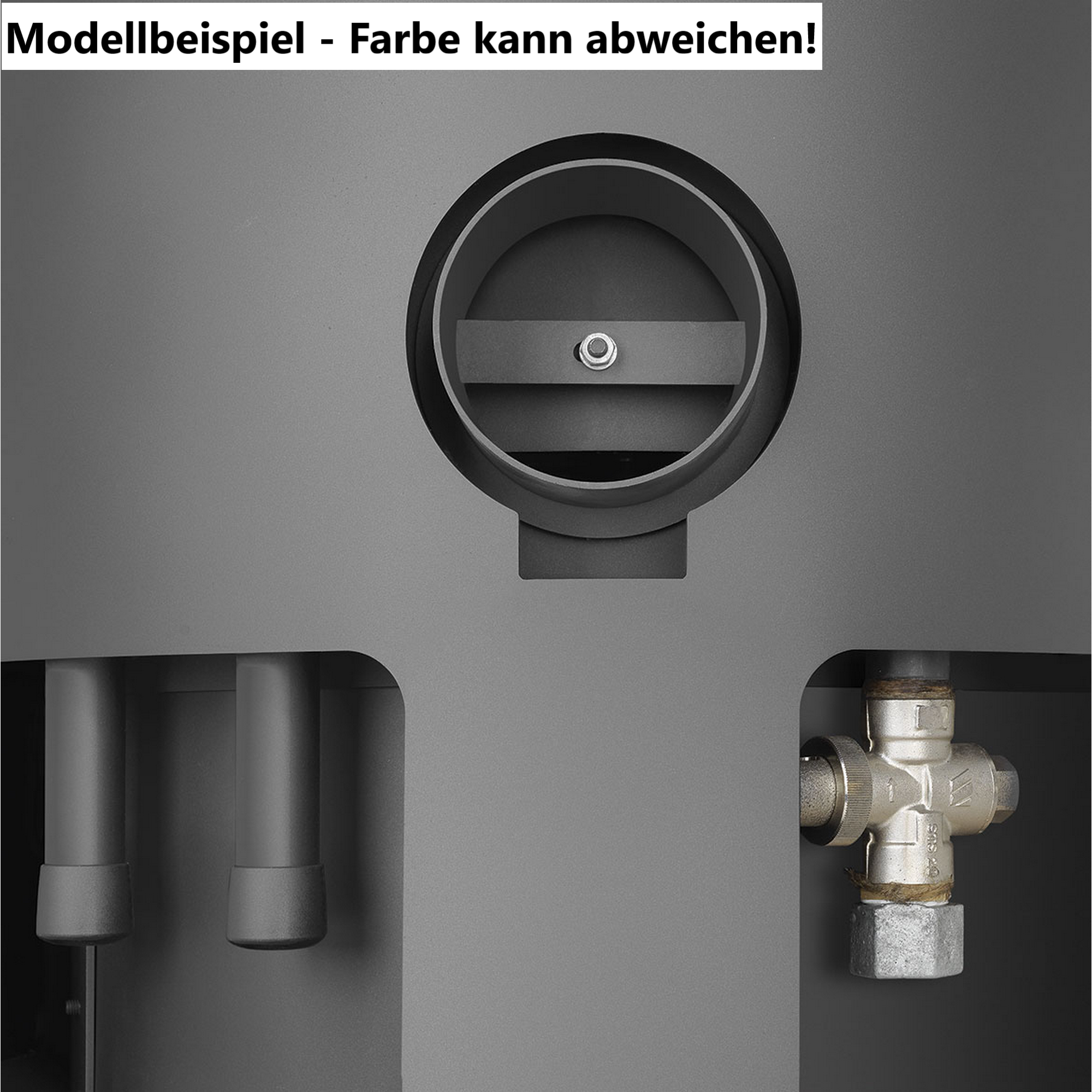 Kaminofen 'Island Aqua II' wasserführend Stahl/Sandstein 10 kW + product picture