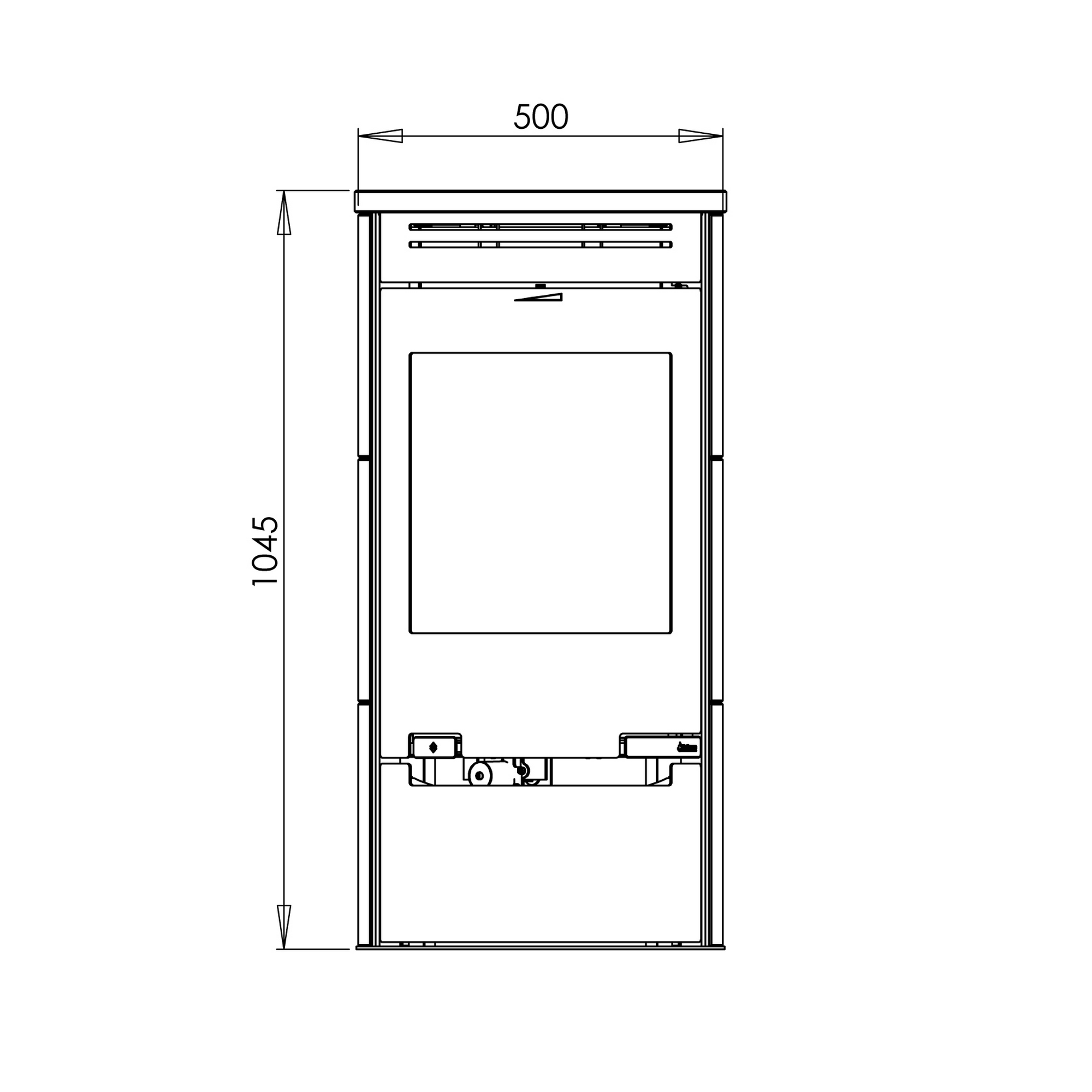 Kaminofen '1.1 SK' Stahl/Speckstein 6 kW + product picture