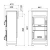 Raumheizer 'RH-8F' lavendel 8,2 kW
