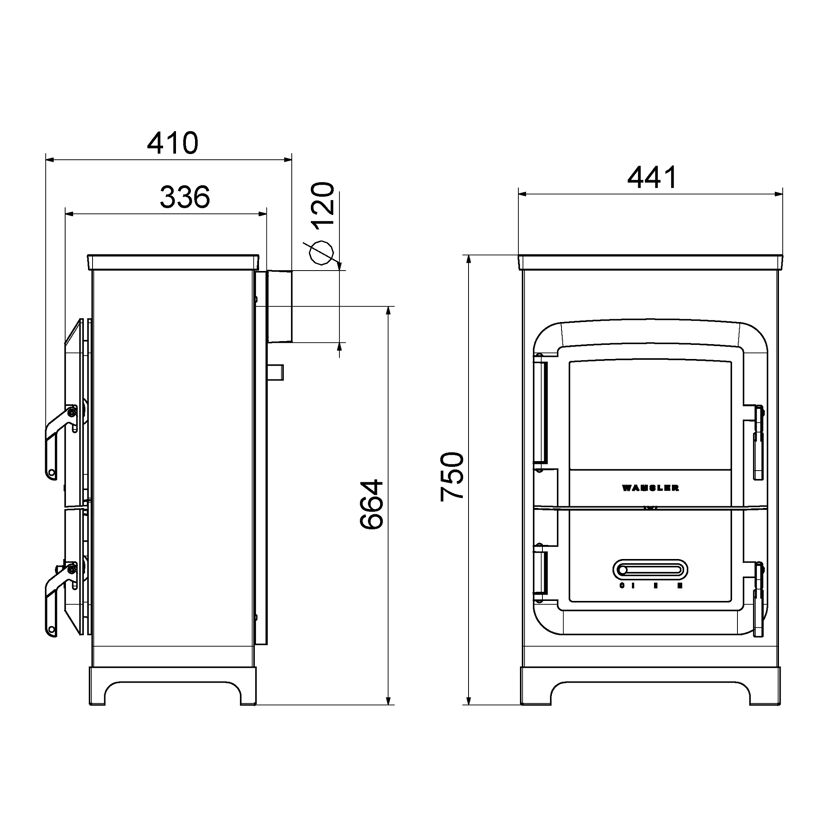 Raumheizer 'RH-6F' kaschmir 6,1 kW