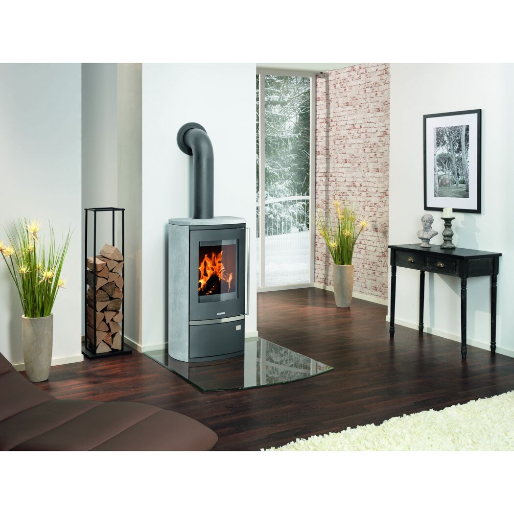 Kaminofen 'Reno R II' Stahl/Speckstein 6 kW