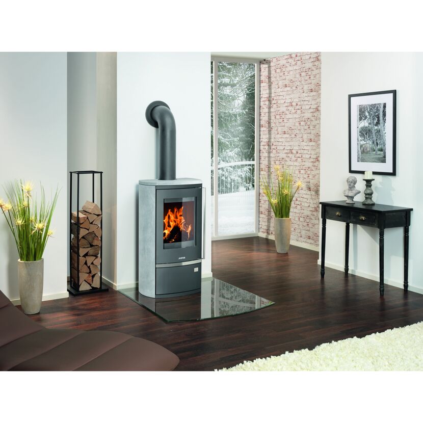 Kaminofen 'Reno R II' Stahl/Speckstein 6 kW