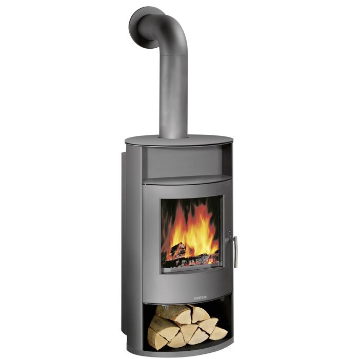 Justus Kaminofen Island Aqua Ii Stahl Gussgrau 10 Kw ǀ Toom Baumarkt