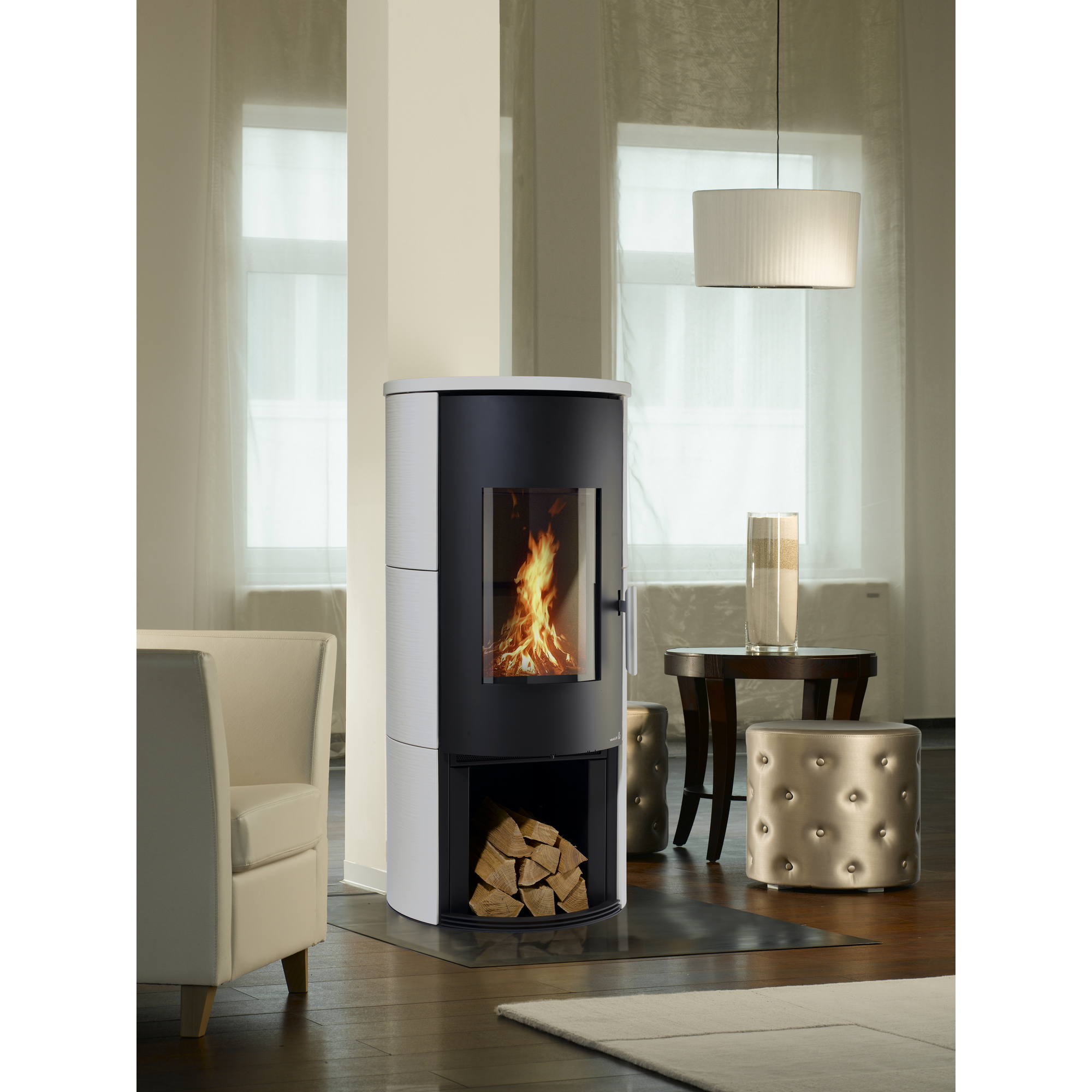 Kaminofen 'Vitus' weiss 7,2 kW + product picture