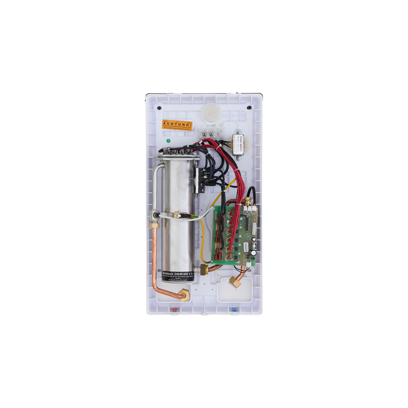 Innenteile eines elektronischen Durchlauferhitzers