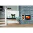 Kaminofen Aduro 5.1 mit Feuer und Holzstapel