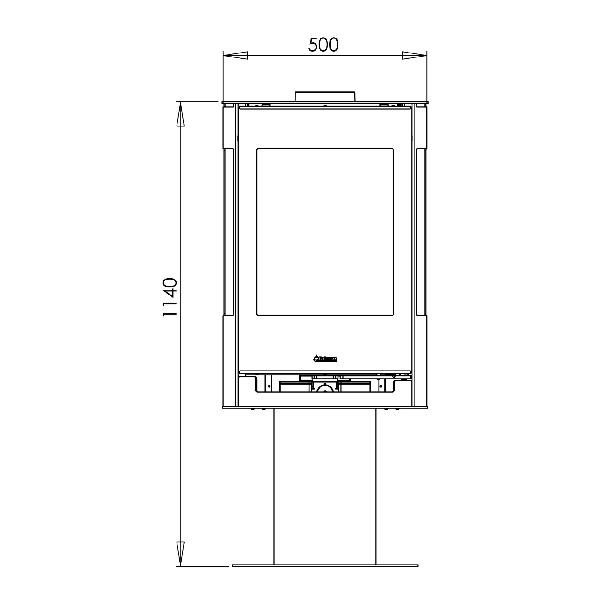 Kaminofen '9.3 Lux' Stahl 6 kW + product picture