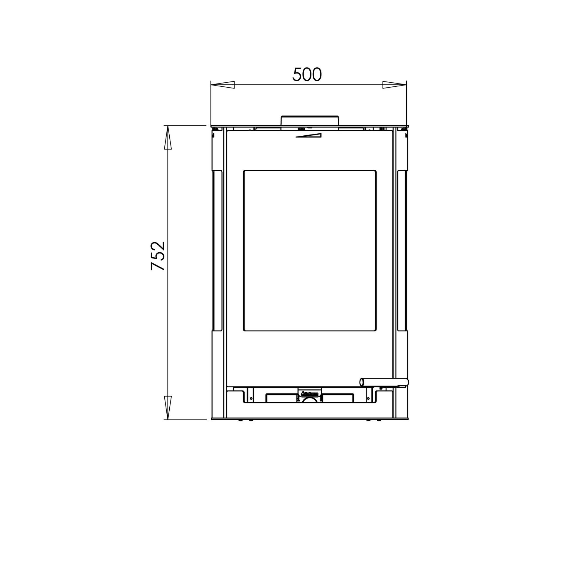 Kaminofen '9.4' Stahl 6 kW + product picture