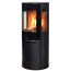 Schwarzer Kaminofen Aduro 9.5 Lux mit Feuer