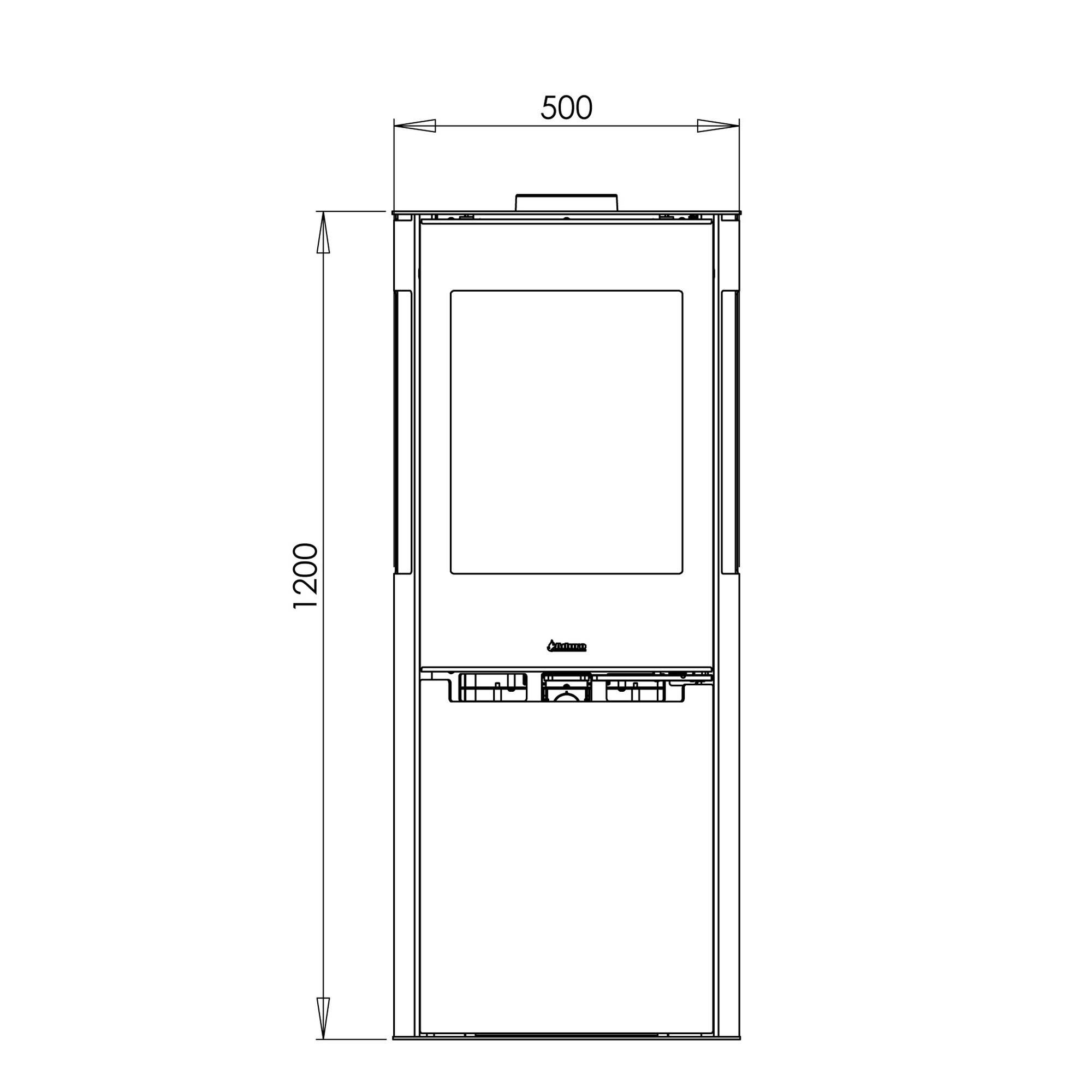 Kaminofen '9.5 Lux' Stahl 6 kW + product picture