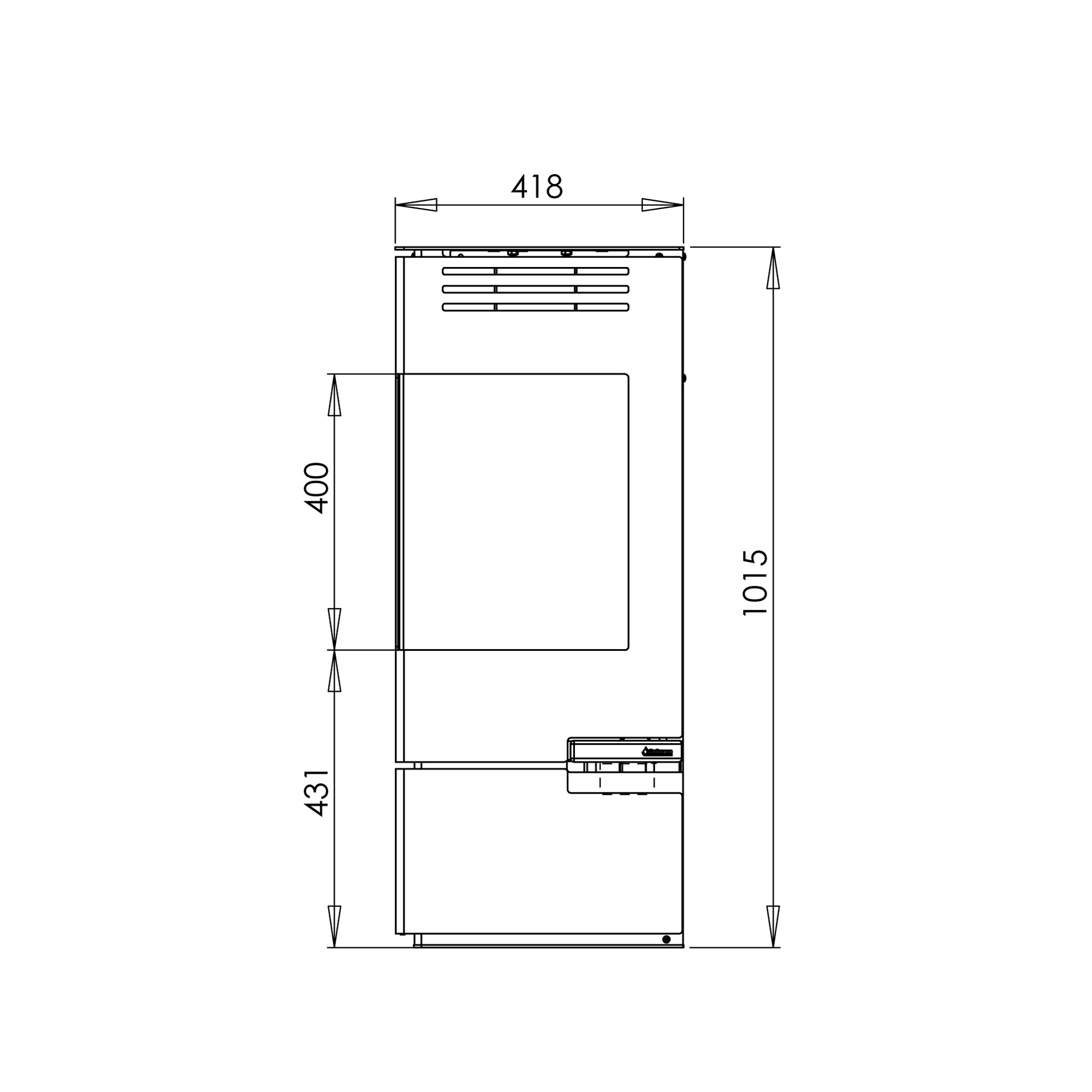 Kaminofen '12' Stahl 6 kW + product picture