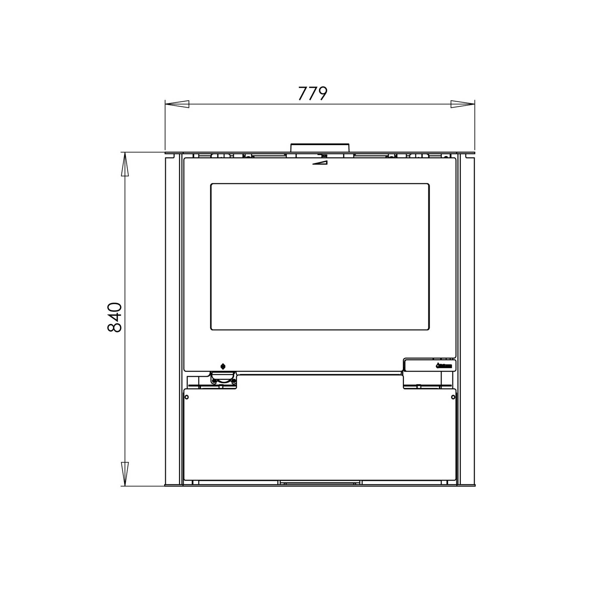 Kaminofen '15' Stahl 6,5 kW + product picture