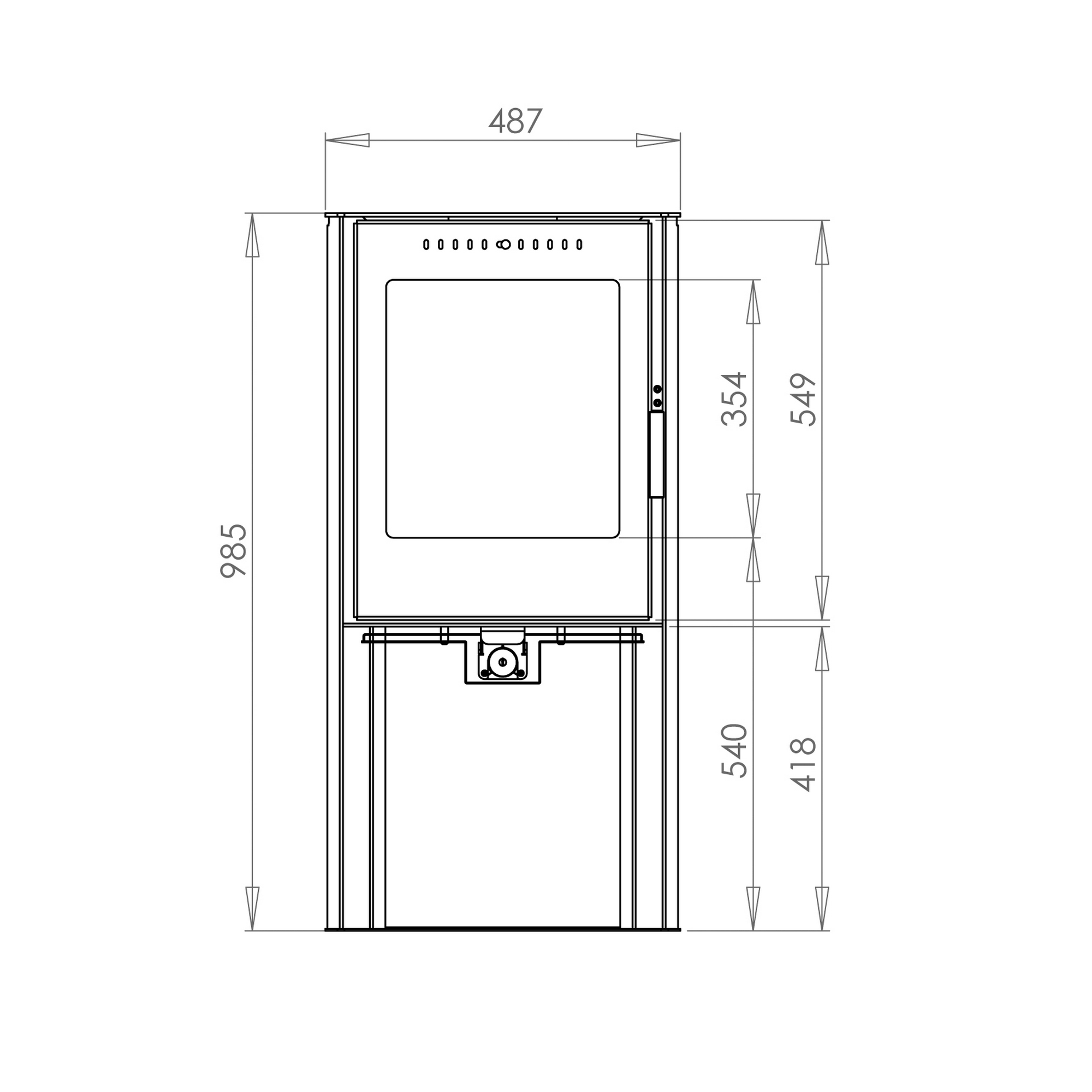 Kaminofen '19' Stahl 5 kW + product picture