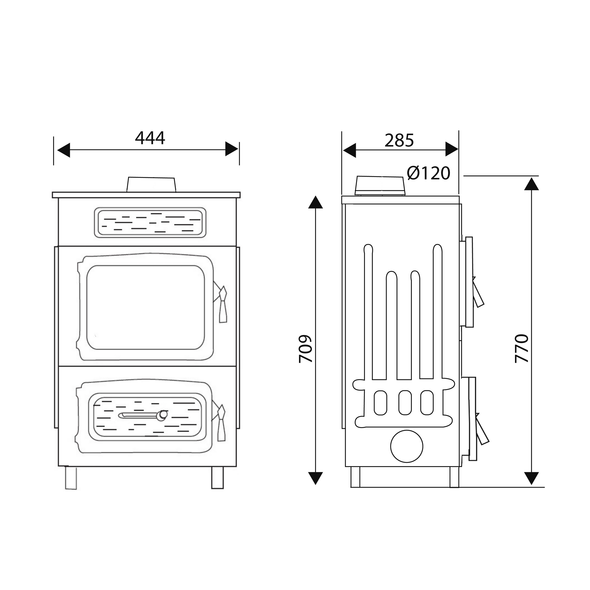 Werkstattofen 'WO 109-6F' schwarz 6 kW + product picture