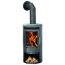 Kaminofen Justus Usedom 5 D Speckstein mit Feuer