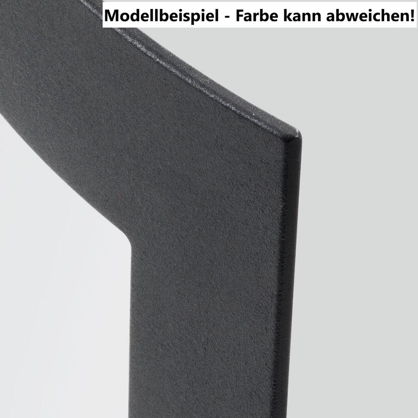 Schwarze Oberfläche des Kaminofens Usedom 5 D Speckstein