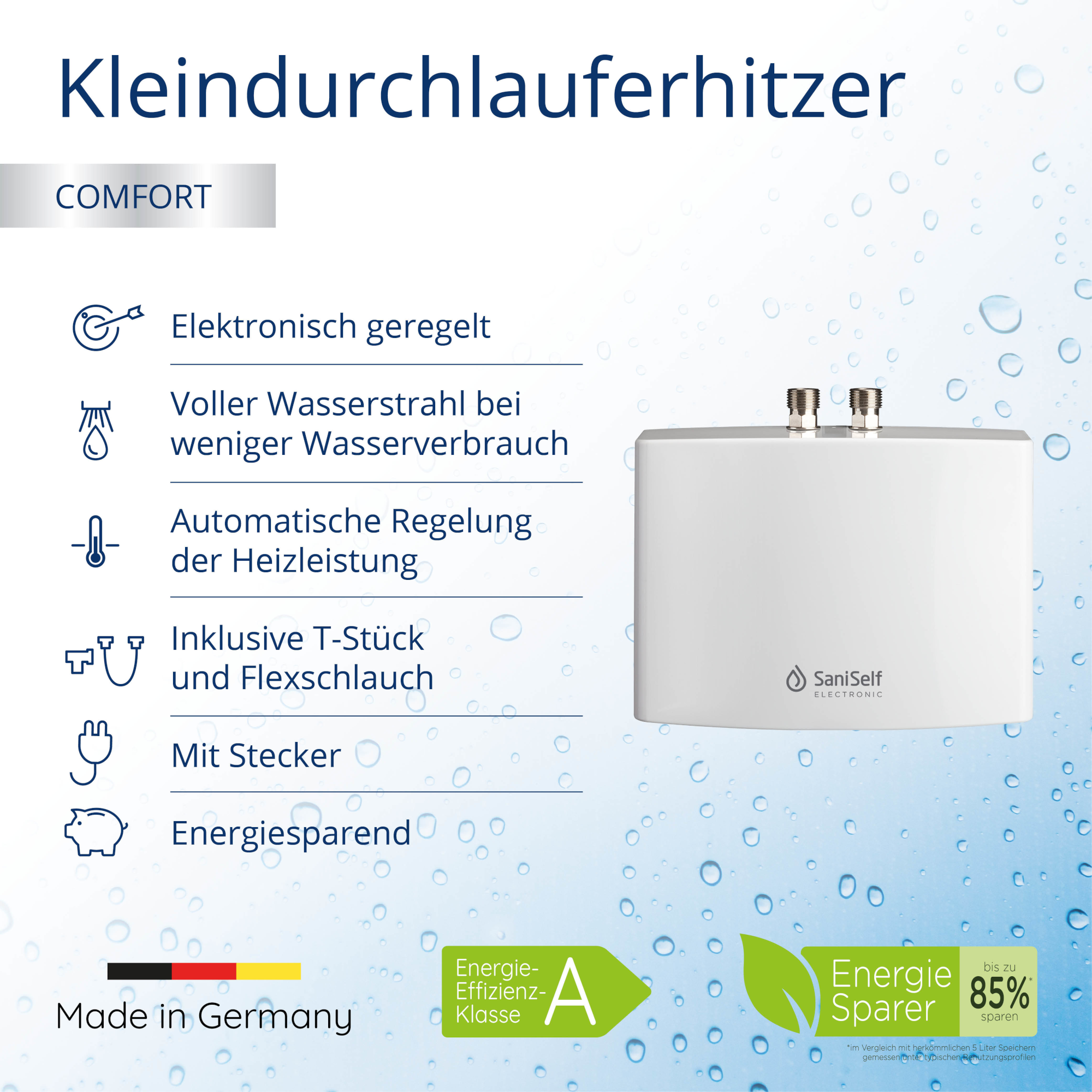 Kleindurchlauferhitzer Saniself 'KDE'