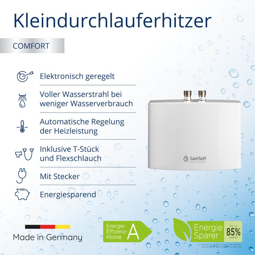 Kleindurchlauferhitzer Saniself 'KDE'