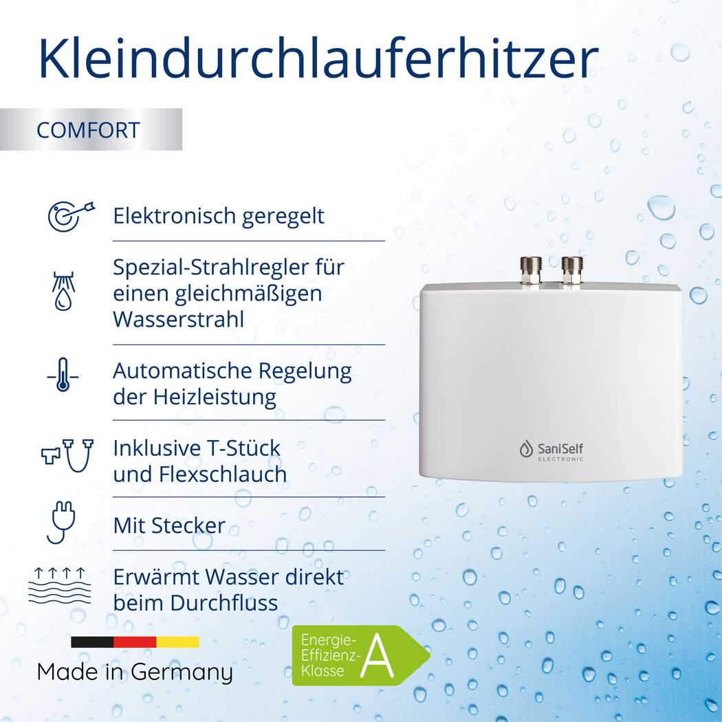 Kleindurchlauferhitzer Saniself 'KDE'